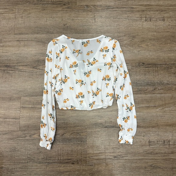Hollister Floral V-Neck Blouse - Picture 3 of 3